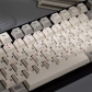 Retro Hollow Russian 104+40 Full PBT Dye-subbed Keycaps Set for Cherry MX Mechanical Gaming Keyboard